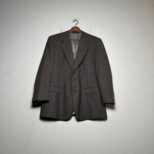 Racquet Club Sport Coat Jacket Casual Men 42R Tweed Wool Prep Beige Brown